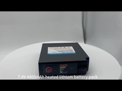 7.4v 4400mAh batteria al litio riscaldata ricaricabile