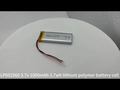 602560 3.7v 1000mAh 3.7wh cella della batteria al litio polimerico
