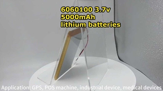 Batterie di alimentazione 6060100 celle della batteria agli ioni di litio da 3,7 V 5000 mAh