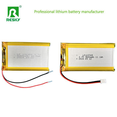 comprare Batteria solare al litio polimerico 103765 3.7V 7.4V 3000mAh 11.1wh Con connettore Jst online manufacture