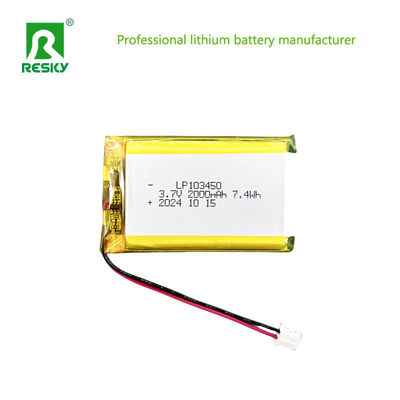 comprare Batteria al litio polimerico prismatico 103450 3.7V 1800mAh 2000mAh Per guanti riscaldati online manufacture