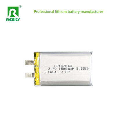 comprare 103048 Batteria al litio polimerico Cella 3.7V 1500mAh 5.55wh Batterie piatte a litio polimerico online manufacture