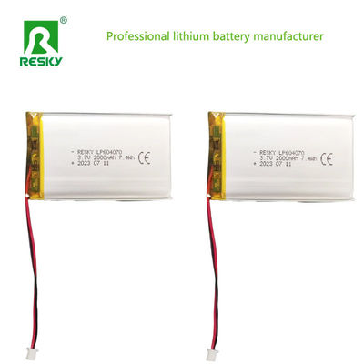 comprare 604070 Batteria al litio polimerico Cella 3.7v 2000mAh Potenza Batterie Lipo Per Consumatori online manufacture