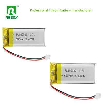 comprare Power Lithium Cell 802045 3.7V 750mAh Rechargeable Lithium Ion Polymer Battery For Smart Device fabbricazione online