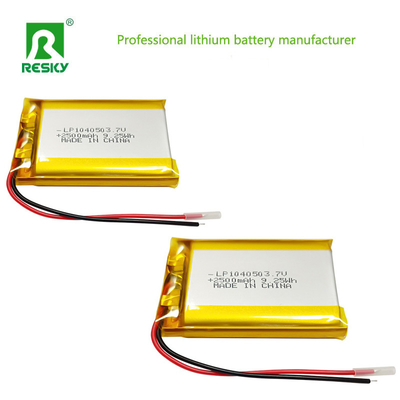 comprare Cella batteria solare 104050 3.7v 2500mAh 9.25wh Batteria ricaricabile ai polimeri di litio per altoparlante Bluetooth fabbricazione online