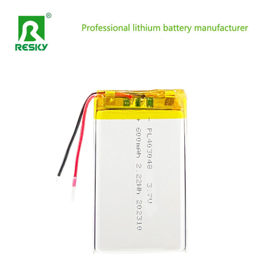 comprare Batteria ai polimeri di litio 403048 3.7V 600mAh 2.22wh Batteria Lipo per localizzatore GPS per animali domestici fabbricazione online