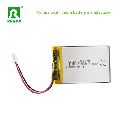 comprare Batterie al litio ricaricabili 553450 3.7V 1100mAh 1200mAh 4.07wh fabbricazione online