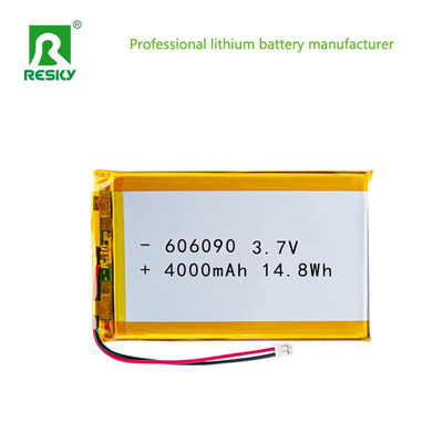 comprare Cella batteria ai polimeri di ioni di litio 606090 3.7V 7.4V 4000mAh 14.8Wh Batteria ricaricabile ai polimeri di litio fabbricazione online