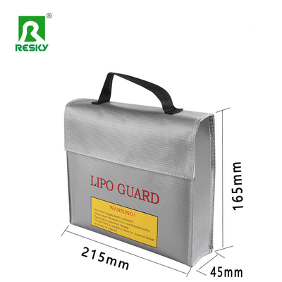 comprare Borsa di sicurezza per batterie Rc Lipo ignifuga, impermeabile e a prova di esplosione con cerniera 45x165x215mm fabbricazione online