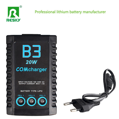 comprare B3 20W Balance Rechargeable Lipo Battery Charger For 2s 3s 7.4V 11.1V RC Car Airplane Batteries fabbricazione online