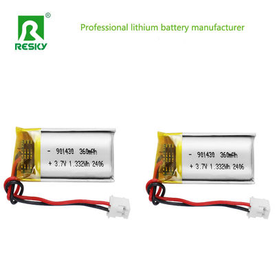 comprare Cella della batteria al litio polimerico 3.7V 901430 360mAh 1.33wh Pacchetto di batterie ricaricabili al litio polimerico fabbricazione online