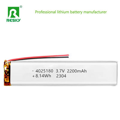 comprare Lithium Ion Polymer Battery 4025180 3.7v 2200mAh 8.14wh Rechargeable Li-ion Battery Cell fabbricazione online