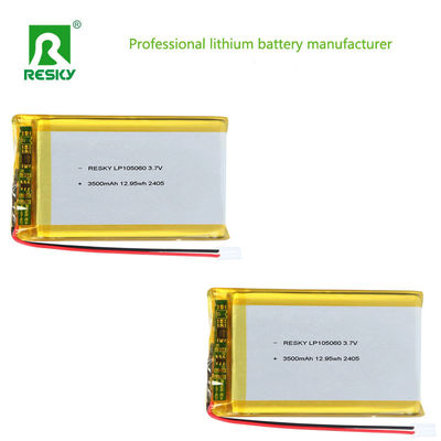comprare Lithium Ion Battery Cell LP105060 3.7V 3500mAh 12.95wh Solar Rechargeable Lip Battery Pack fabbricazione online
