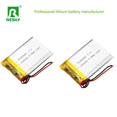 comprare Square Lipo Battery Cell 803450 3.7v 1500mAh 5.55wh Solar Rechargeable Lithium Polymer Battery fabbricazione online