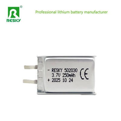 comprare Rechargeable Lifepo4 Battery Cell 502030 3.7v 250mAh 0.925wh Power Lithium Ion Polymer Battery fabbricazione online