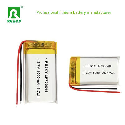 comprare Power Lipo Battery RESKY LP703048 3.7v 1000mAh 3.7Wh Rechargeable Lithium Polymer Batteries fabbricazione online