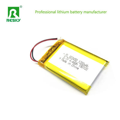 Batteria solare al litio polimerico 603450 3.7v 1200mAh Per GPS portatile