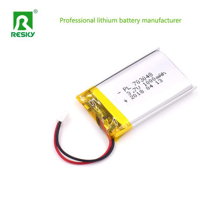 Batteria solare al litio polimerico 703048 1000mAh 3.7V Per elettronica di consumo