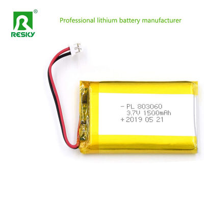Cella di batteria al litio polimerico prismatica 803060 3.7V 1500mAh 5.55wh Per localizzatore per animali domestici