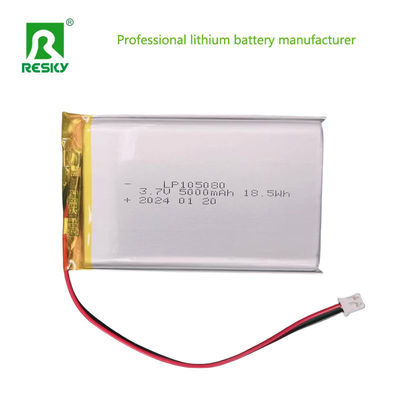 Cella di batteria Lipo-litio-polimero 105080 3.7V 5000mAh Per la macchina d'ordine