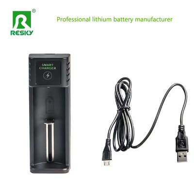 18650 26650 21700 Batteria agli ioni di litio Caricabatterie USB Single Slot Smart Ricaricabile 4.2V