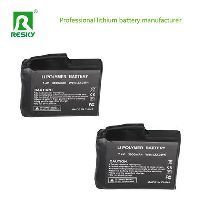 Guanti riscaldati Batteria ricaricabile Li-polimero 3.7V 4000mAh