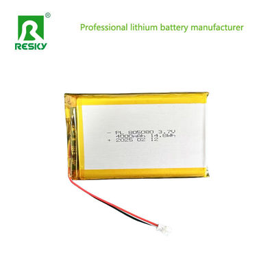 Batteria di potenza 805080 3.7V 4000mAh 14.8wh Batteria ricaricabile agli ioni di litio