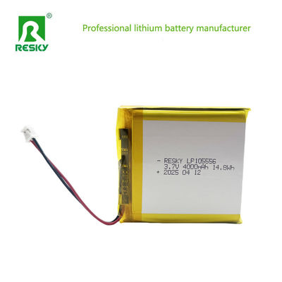 Cella agli ioni di litio 105556 3.7v 4000mAh 14.8wh Batteria polimerica ricaricabile agli ioni di litio