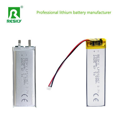 Cella di batteria polimerica al litio 502065 502067 3.7V 700mAh Cella di litio ricaricabile