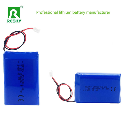 Power Lithium Polymer Battery Pack 803450 2S 7.4V 1500mAh 11.1wh batteria lipo per dispositivo di tracciamento