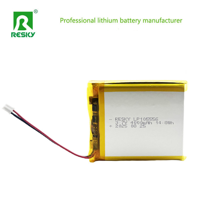 Batteria al litio polimerico 105556 3.7v 7.4V 4000mAh 14.8wh 29.6wh Batteria Lipo ricaricabile