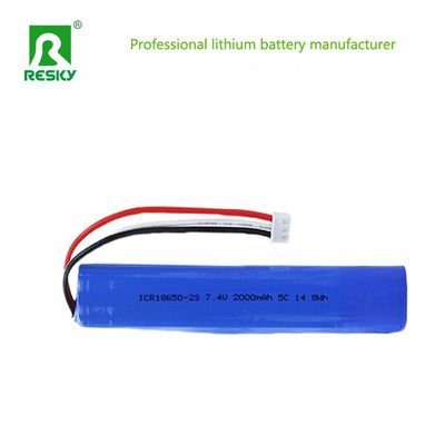 Batteria al litio solare ricaricabile 18650 7.4v 3500mAh Power Battery Pack