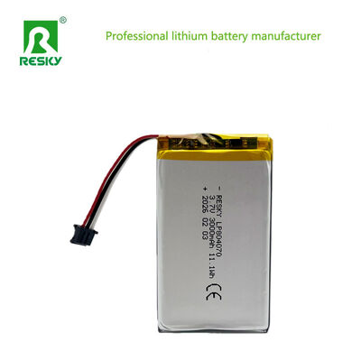 Batteria al litio 804070 3.7v 3000mAh 11.1wh Ricaricabile